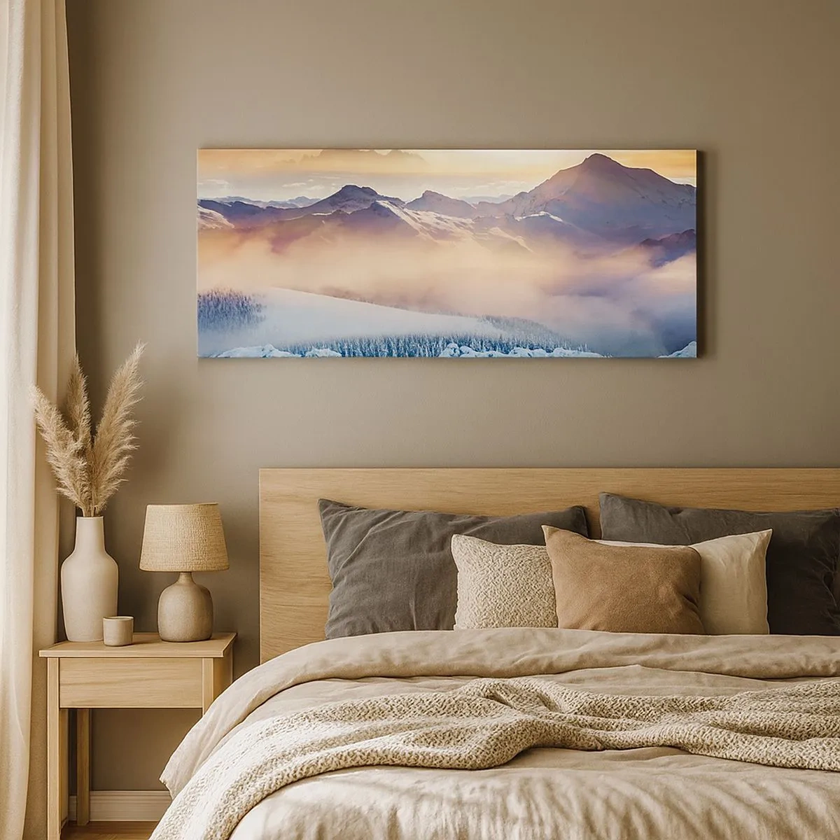 Lærredstryk - Billede på lærred - Naturens kraft og renhed - 100x40 cm