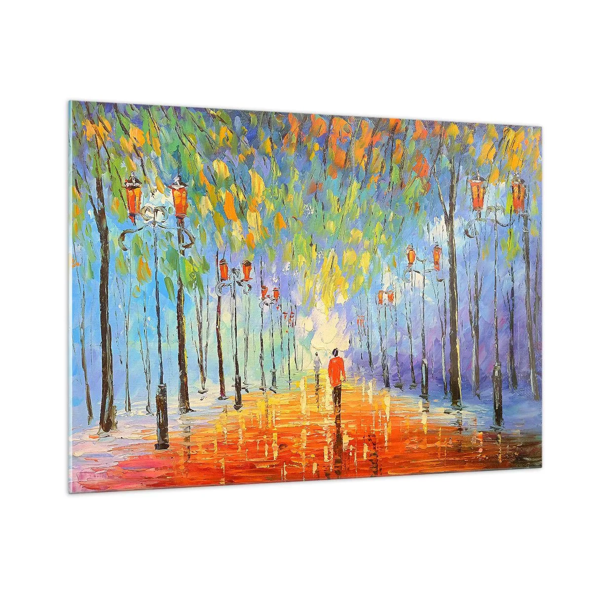 Billede på glas - Nattens sang om regnen - 100x70 cm