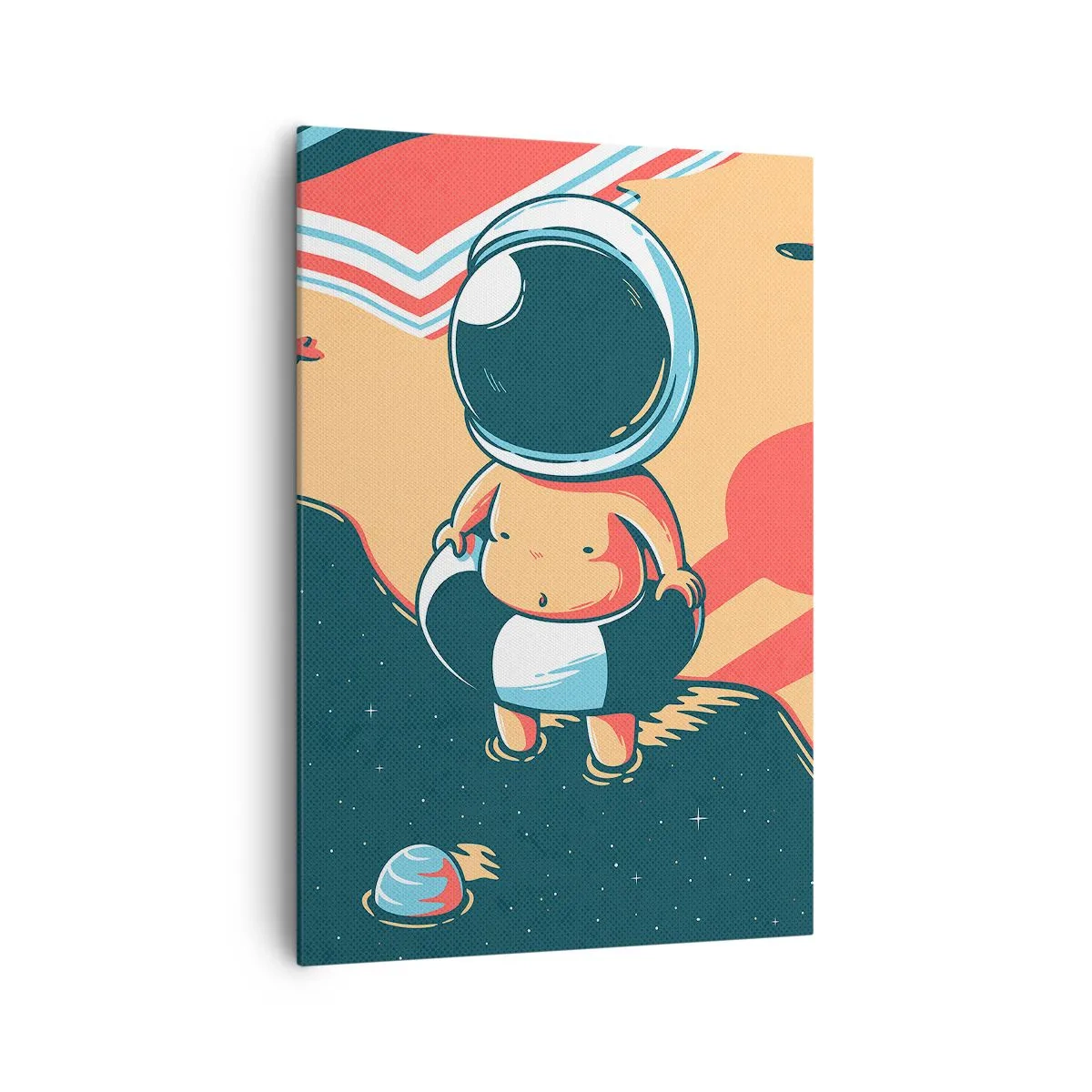 Lærredstryk - Billede på lærred - Fra et andet perspektiv - 70x100 cm