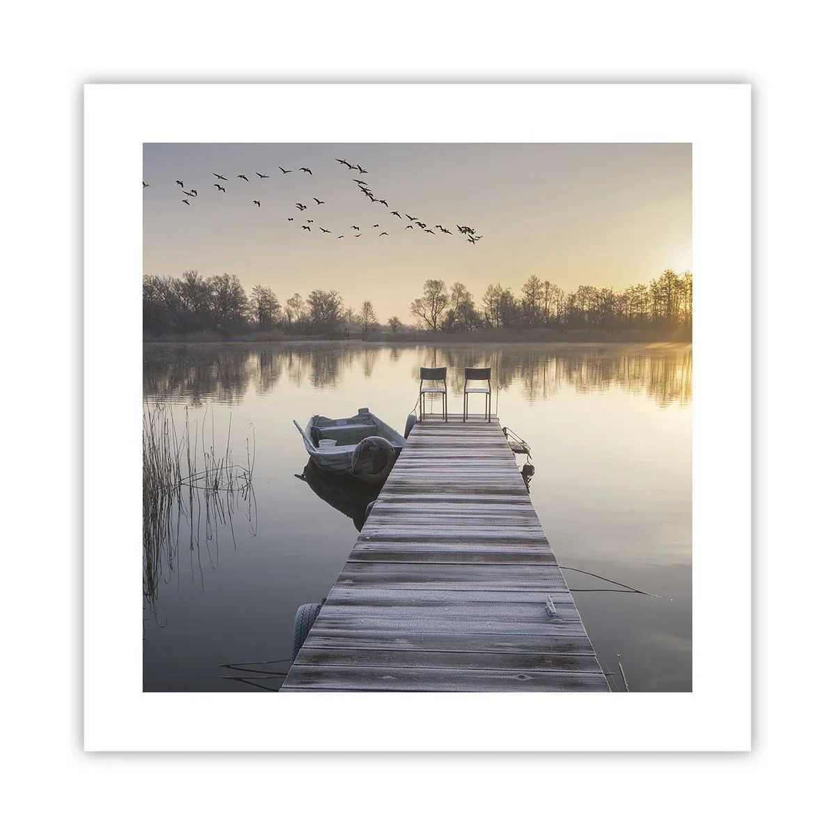 Plakat - Jeg kommer tilbage om et stykke tid - 40x40 cm