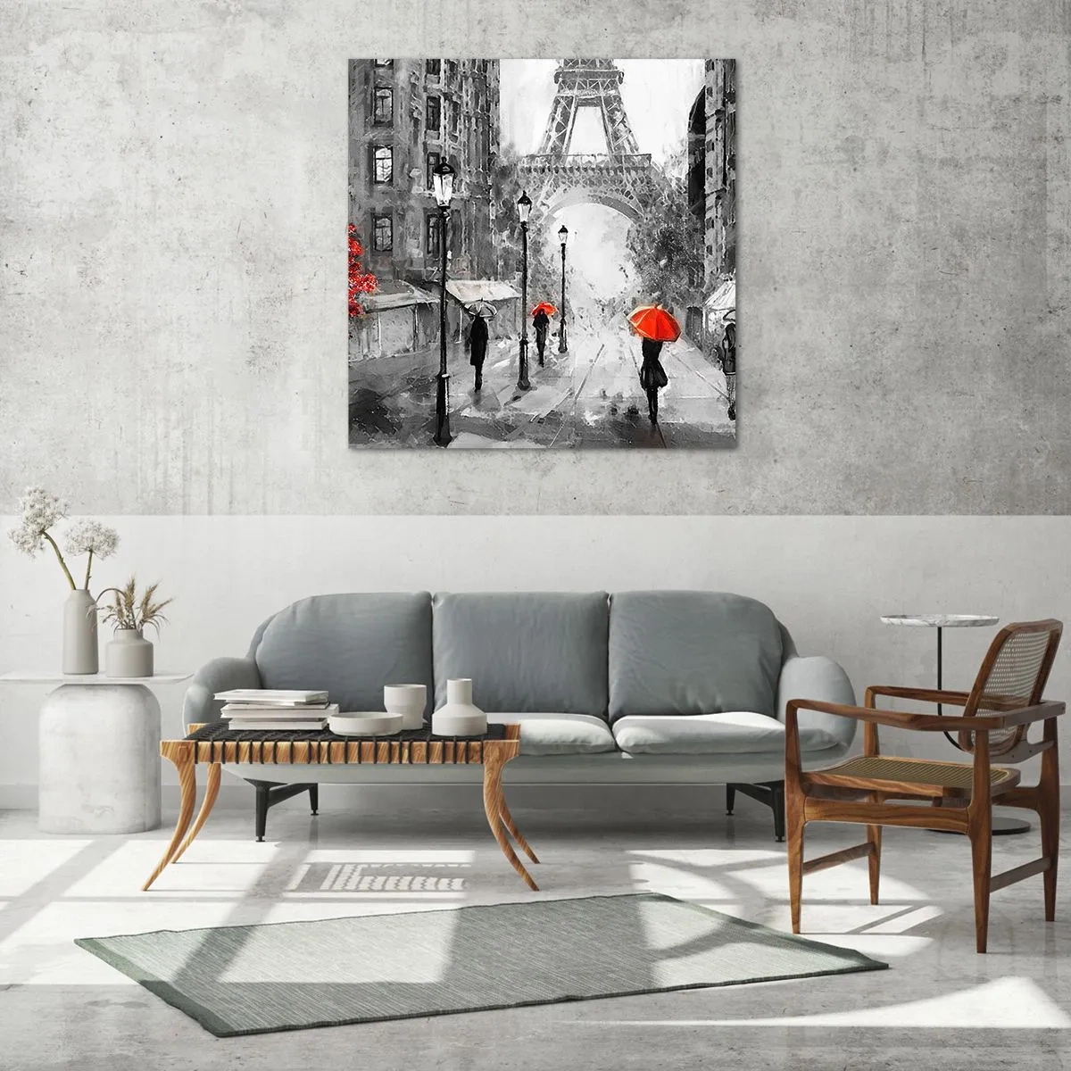 Billede på glas - Alle veje fører til den - 50x50 cm