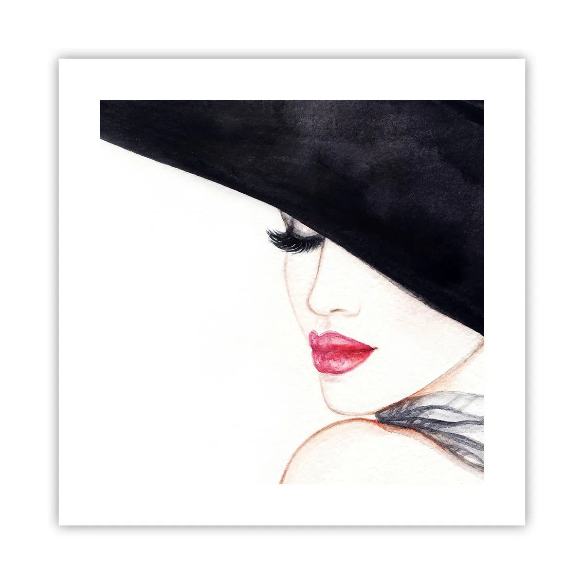 Plakat - Elegance og sensualitet - 40x40 cm