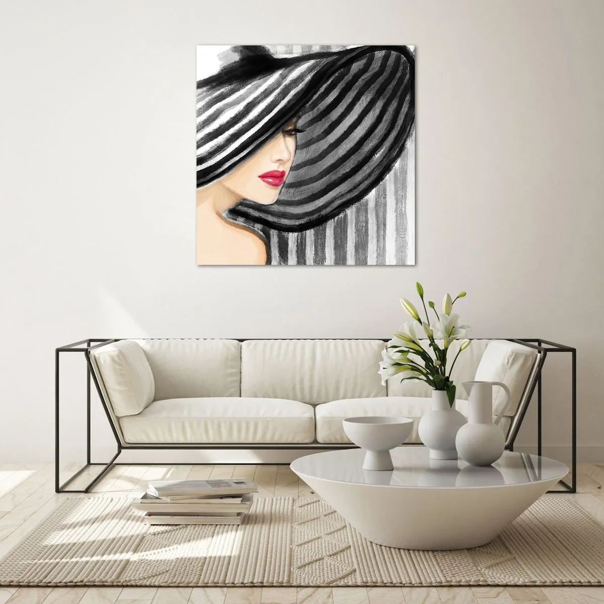 Billede på glas - Hvor kan jeg finde dig? - 50x50 cm