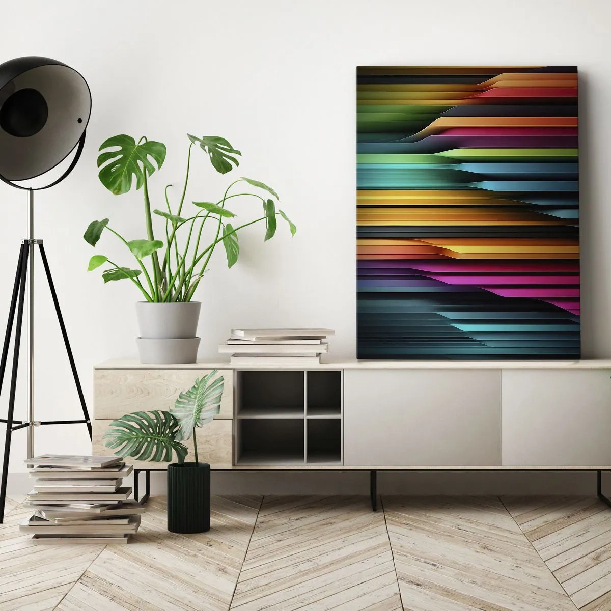 Lærredstryk - Billede på lærred - Lysende orgel - 50x70 cm