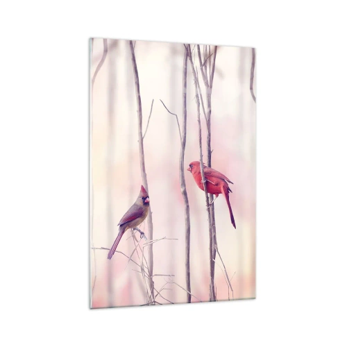 Billede på glas - Fortællingen om den lyserøde skov - 70x100 cm