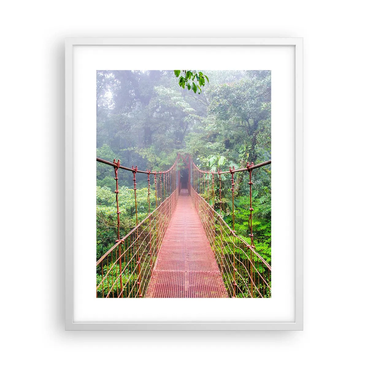 Plakat i hvid ramme - Ophængt over kronerne - 40x50 cm