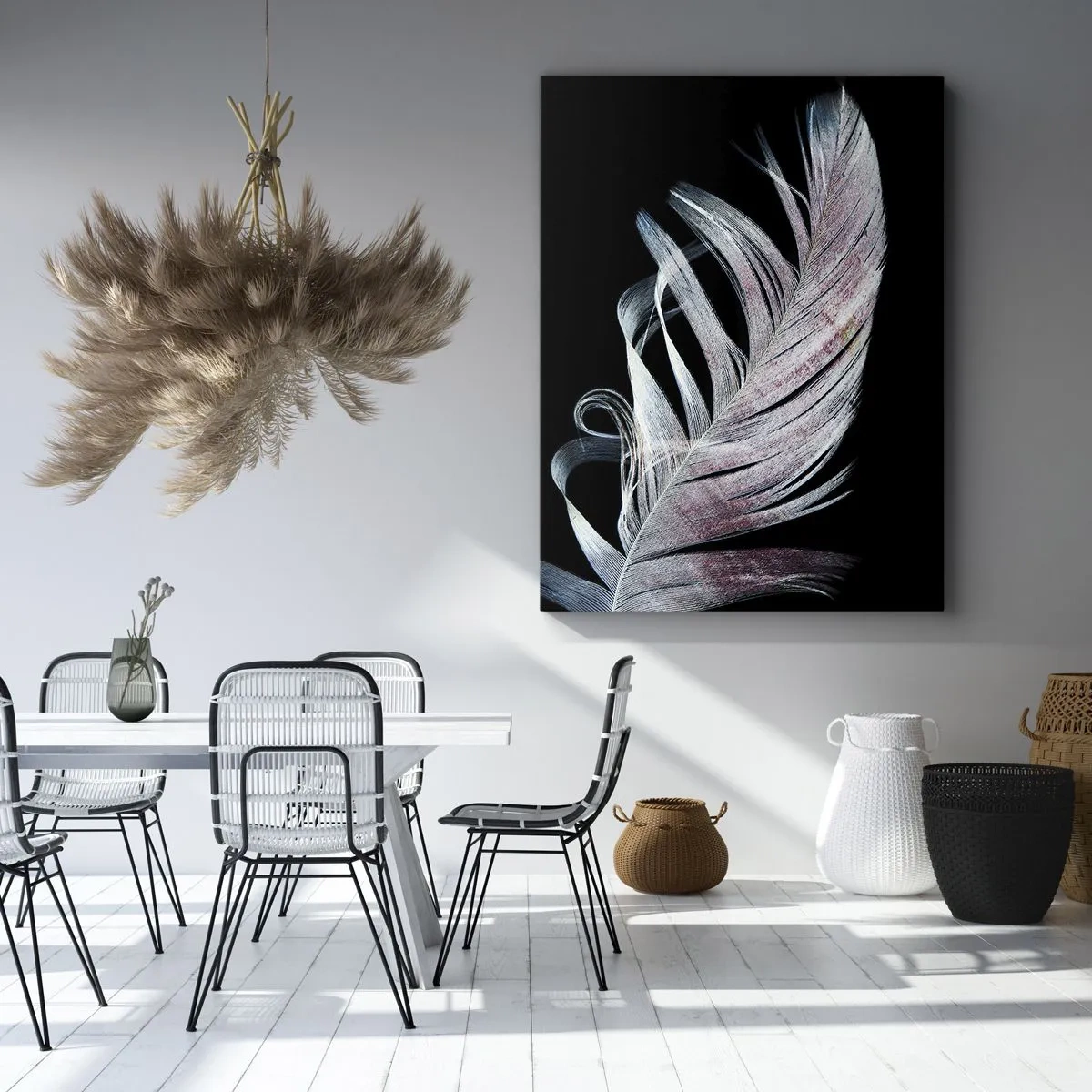 Lærredstryk - Billede på lærred - Tænk om berøring - 70x100 cm