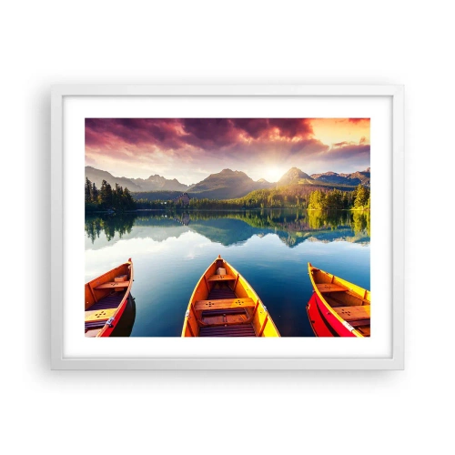 Plakat i hvid ramme - Intet imod naturen - 50x40 cm