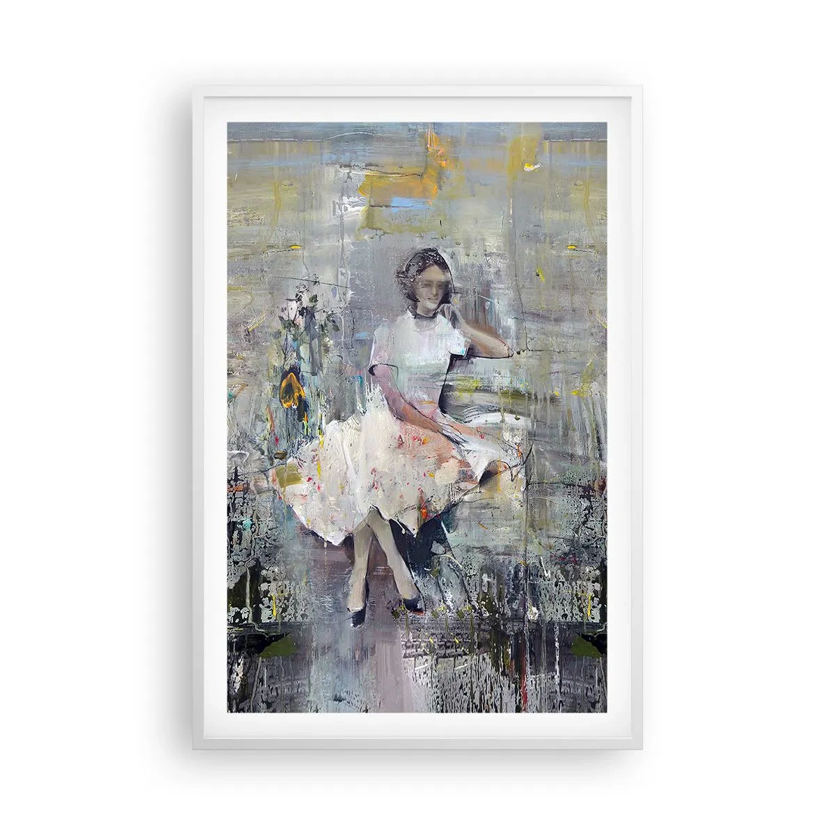 Plakat i hvid ramme - Klassisk og moderne - 61x91 cm