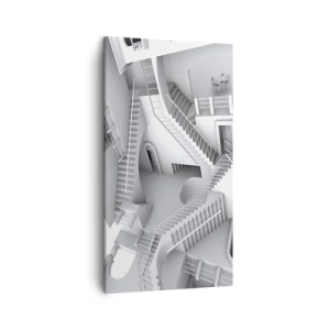 Lærredstryk - Billede på lærred - Rummets paradokser - 45x80 cm