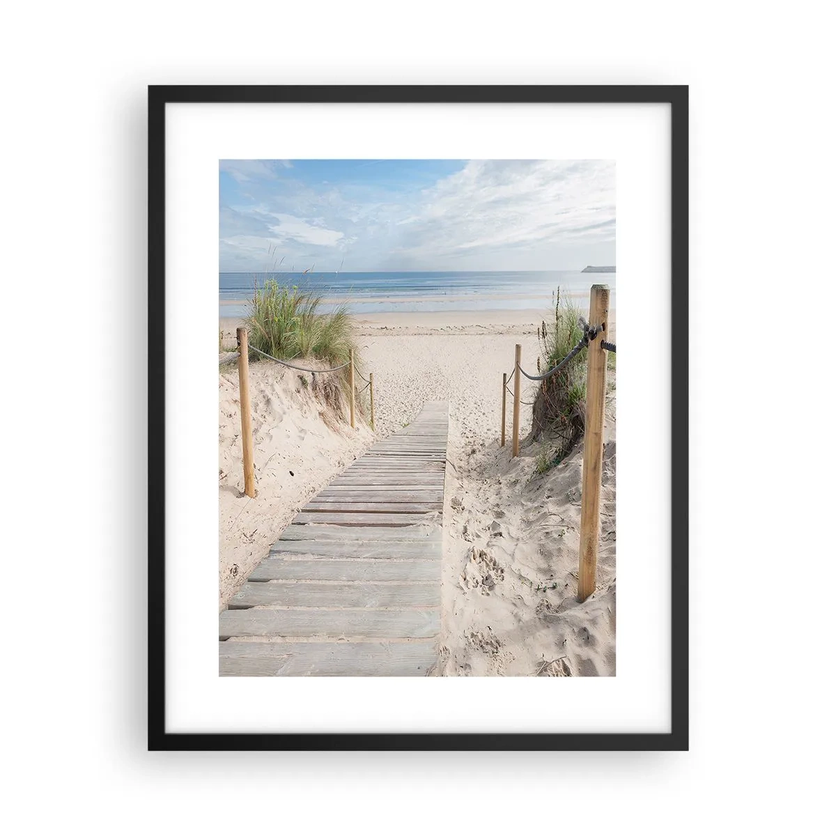 Plakat i sort ramme - Ud over horisonten - 40x50 cm