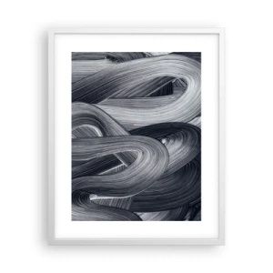 Plakat i hvid ramme - Virkelighedens flygtighed - 40x50 cm