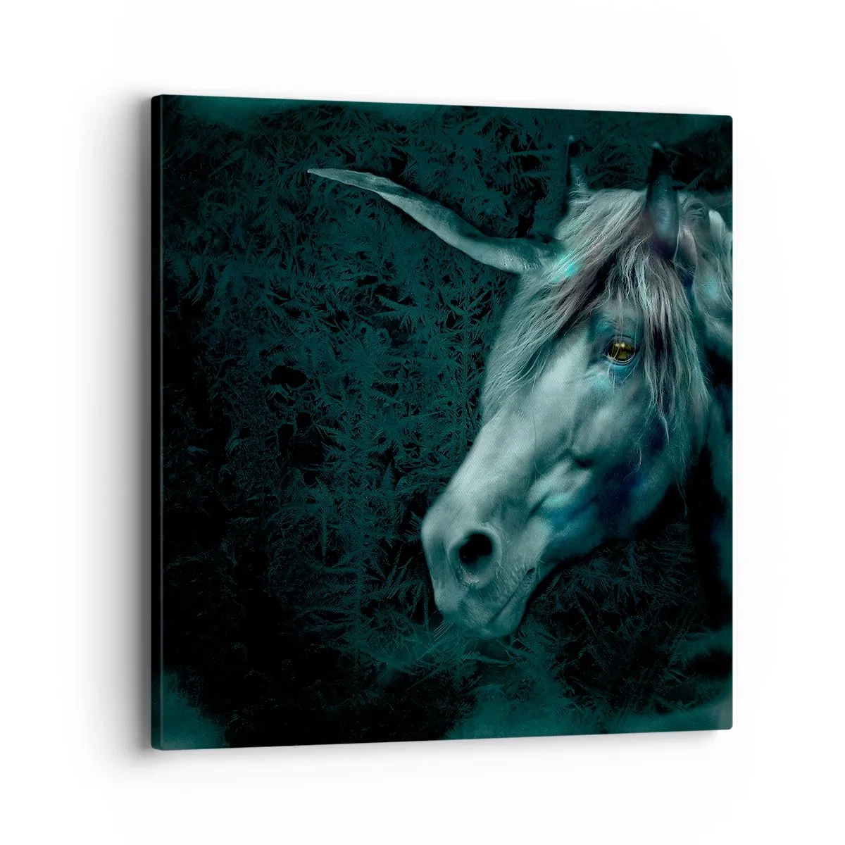 Lærredstryk - Billede på lærred - I en eventyrlig skov - 40x40 cm