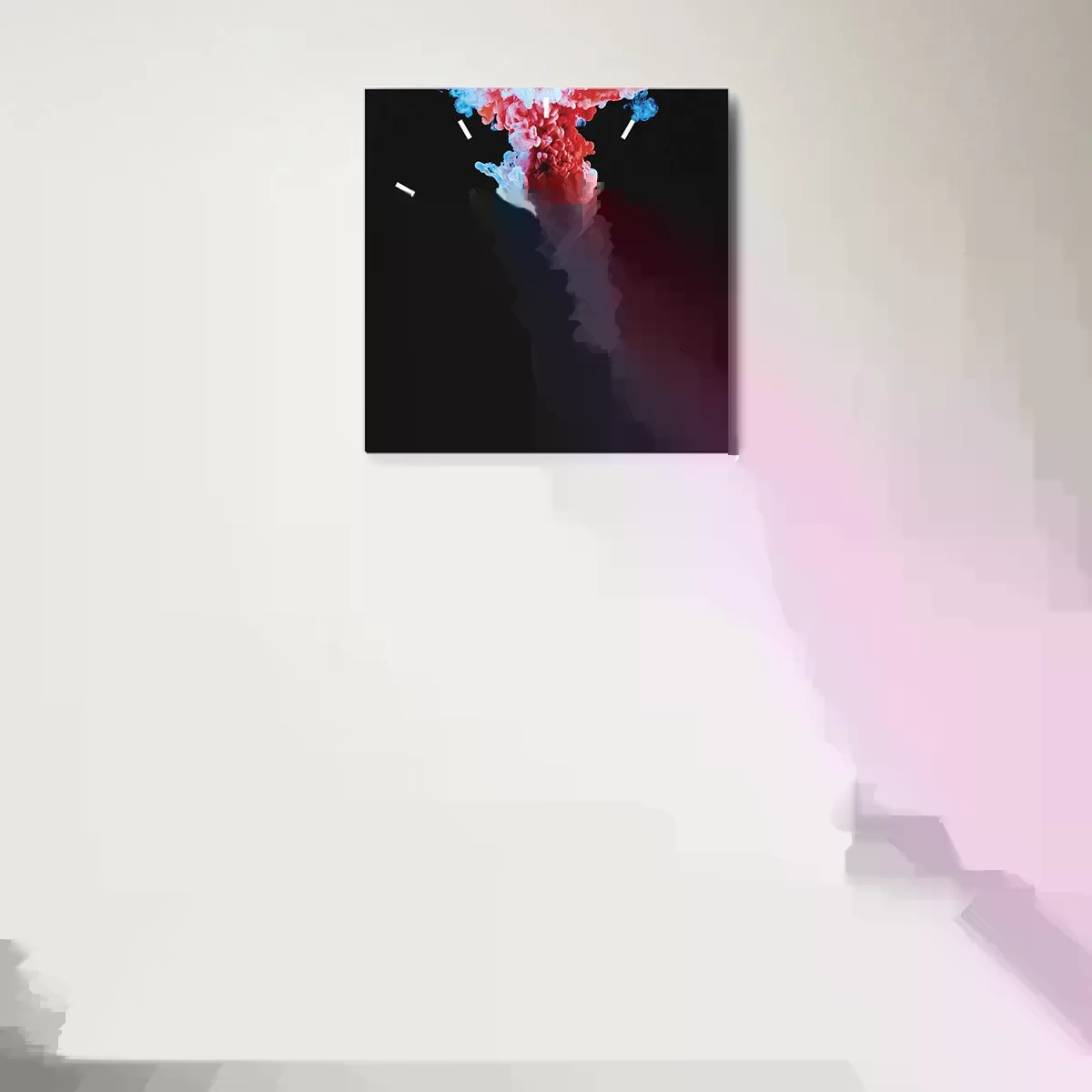 Vægur, Uret - I fuld blomstring - 40x40 cm