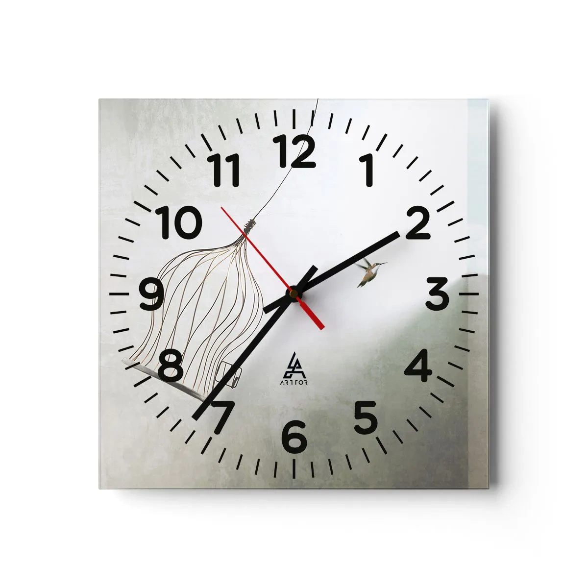 Vægur, Uret - I sit elementet - 30x30 cm