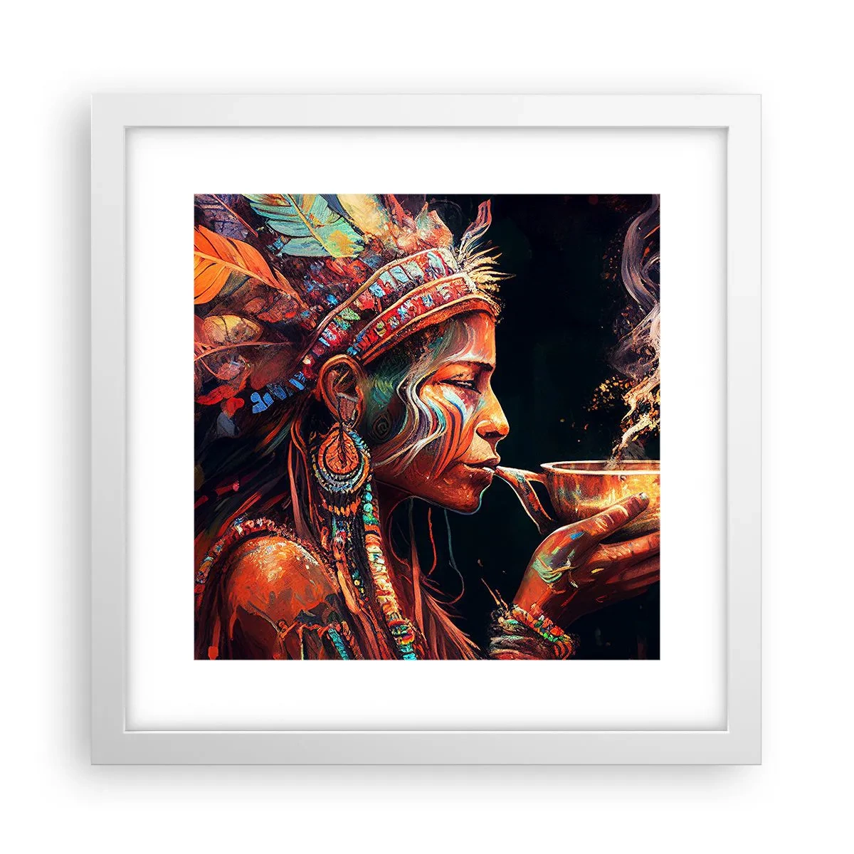 Plakat i hvid ramme - Et magisk ritual - 30x30 cm