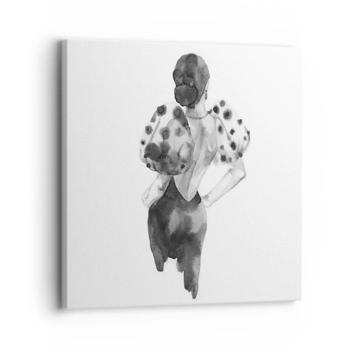 Lærredstryk - Billede på lærred - Den gik lige forbi - 30x30 cm