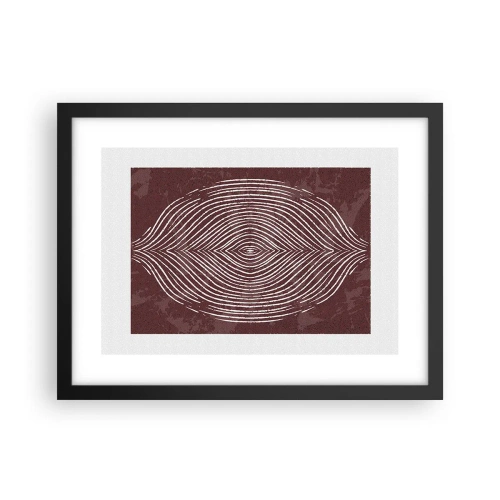 Plakat i sort ramme - Rummet taler - 40x30 cm