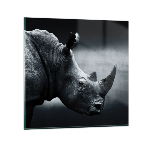 Billede på glas - Højre profil - 70x70 cm