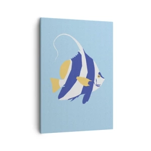 Lærredstryk - Billede på lærred - Savner tropisk vand - 50x70 cm