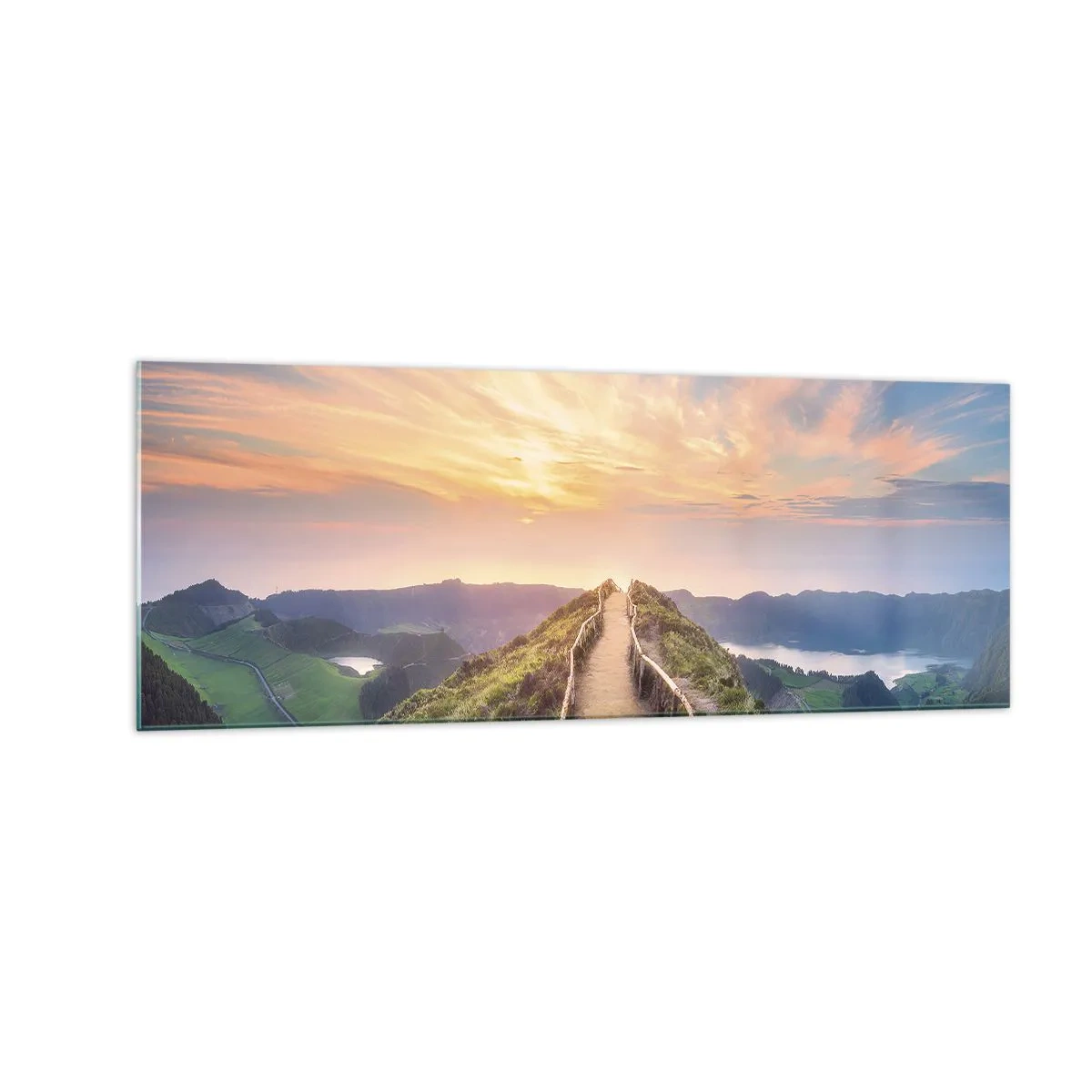 Billede på glas - Tæt på himlen - 140x50 cm