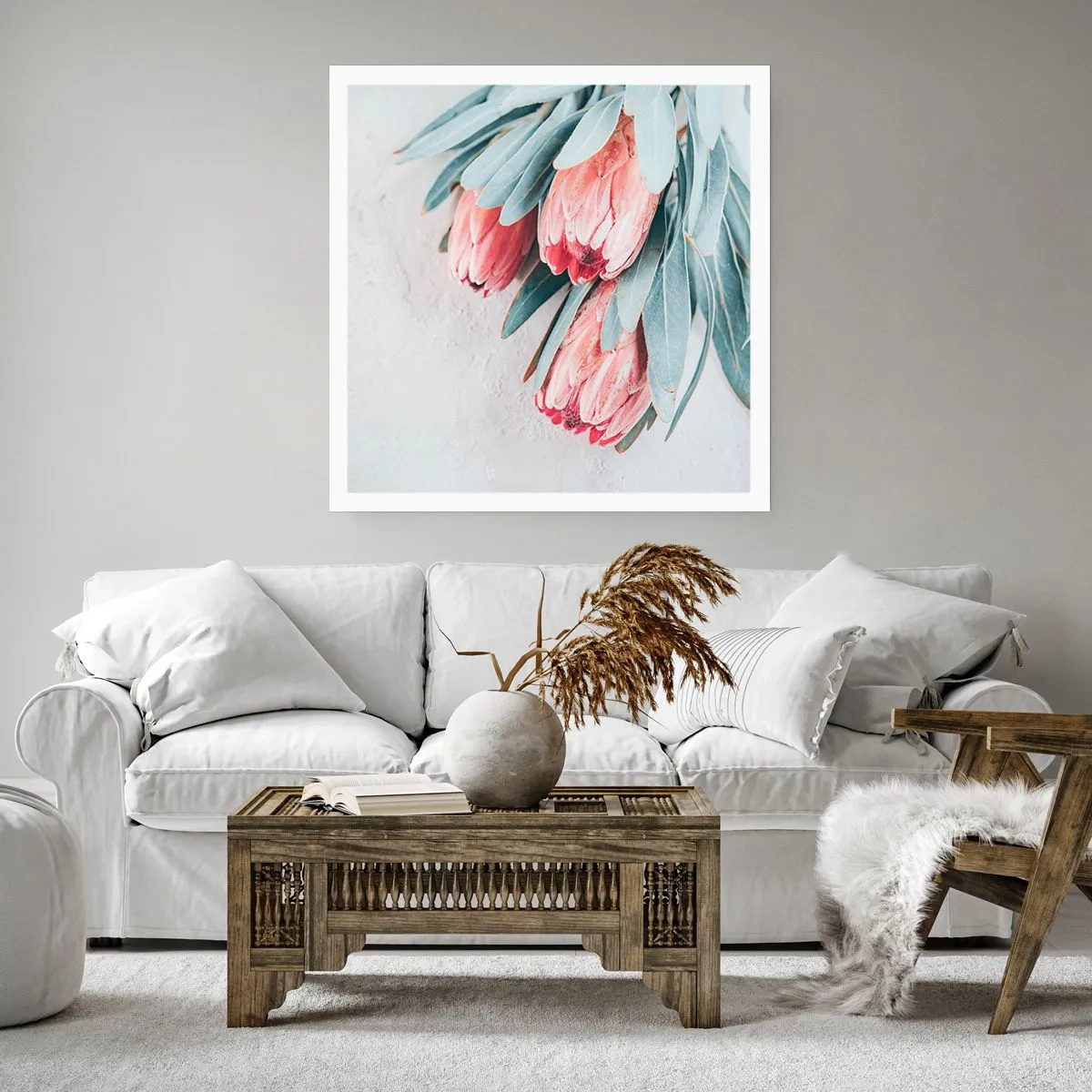 Plakat - Skammer sig over deres egen skønhed - 60x60 cm