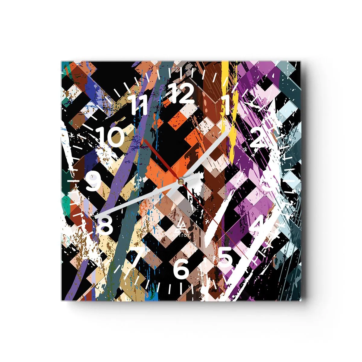 Vægur, Uret - Kvadratisk - 40x40 cm