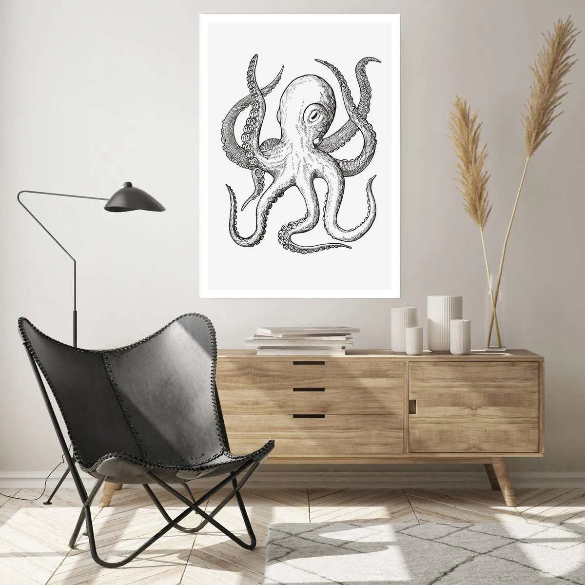 Plakat - Dans med bølger - 30x40 cm