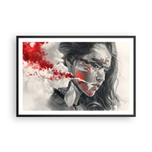 Plakat i sort ramme - I det absurdes damp - 91x61 cm