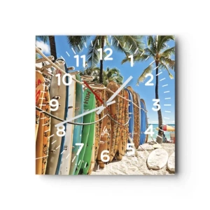 Vægur, Uret - Solrig sjov - 30x30 cm