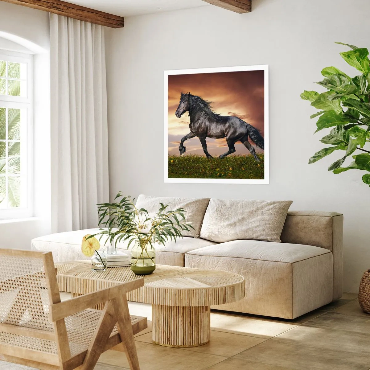 Plakat - Sort prins - 60x60 cm