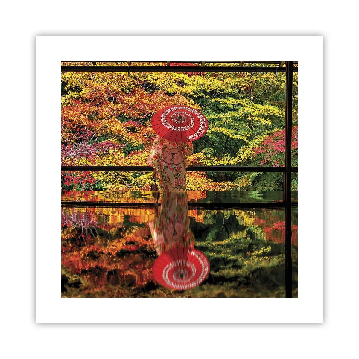 Plakat - I naturens tempel - 40x40 cm