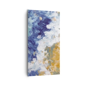 Lærredstryk - Billede på lærred - Elementernes dans - 65x120 cm