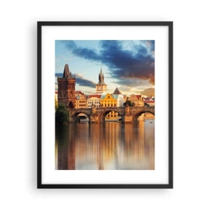 Plakat i sort ramme - Smukt for evigt - 40x50 cm