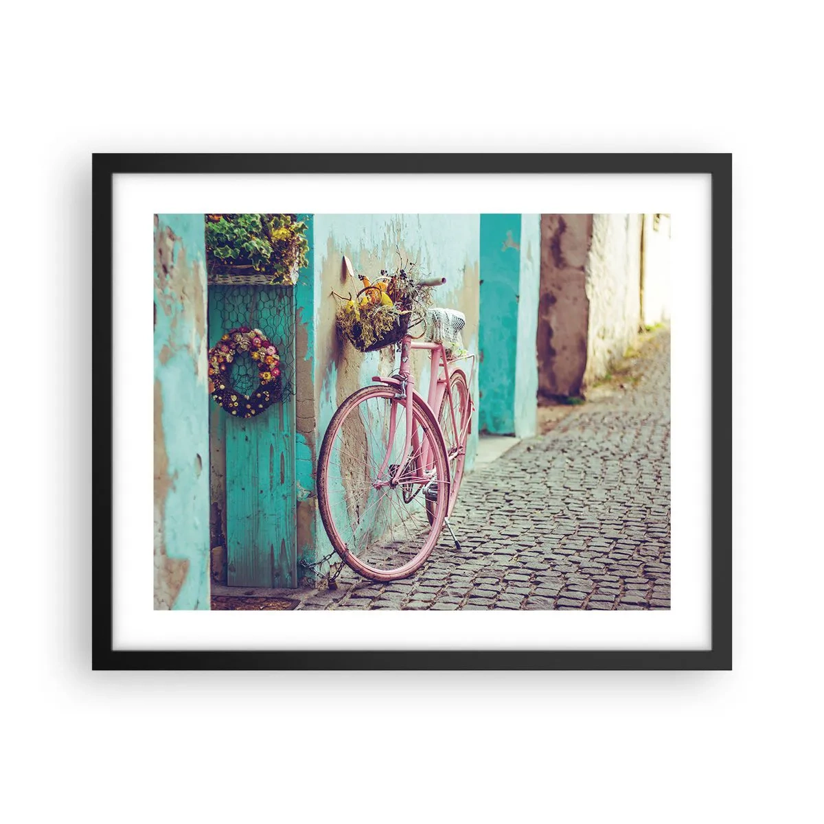 Plakat i sort ramme - Jeg vender tilbage om lidt - 50x40 cm