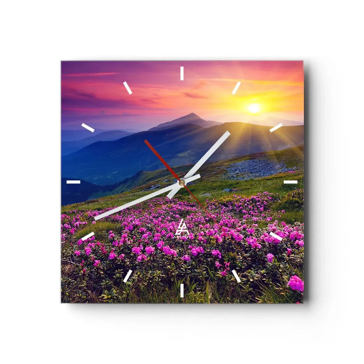Vægur, Uret - ... Og rundt omkring dufter det af fyrretræer og krydderurter - 30x30 cm