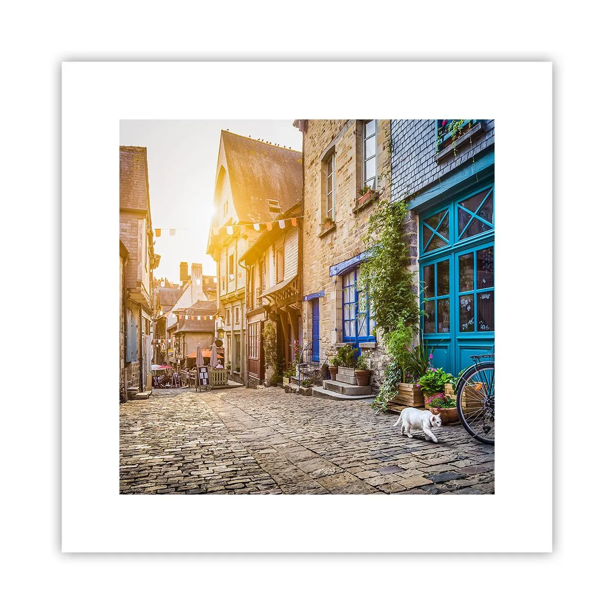 Plakat - Byens hvide spøgelse - 30x30 cm