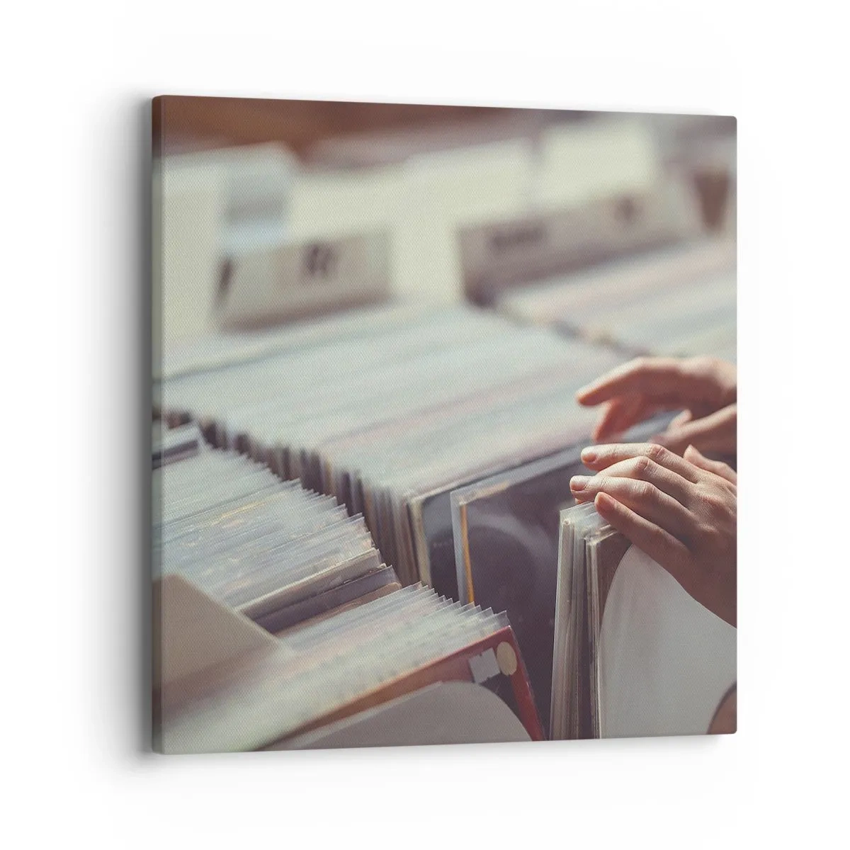 Lærredstryk - Billede på lærred - På jagt efter følelser - 40x40 cm