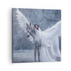 Lærredstryk - Billede på lærred - Inspireret øjeblik - 60x60 cm