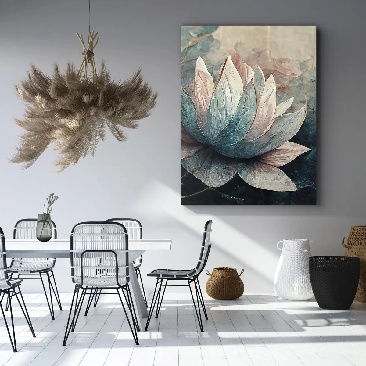 Lærredstryk - Billede på lærred - Søens stjerner - 80x120 cm