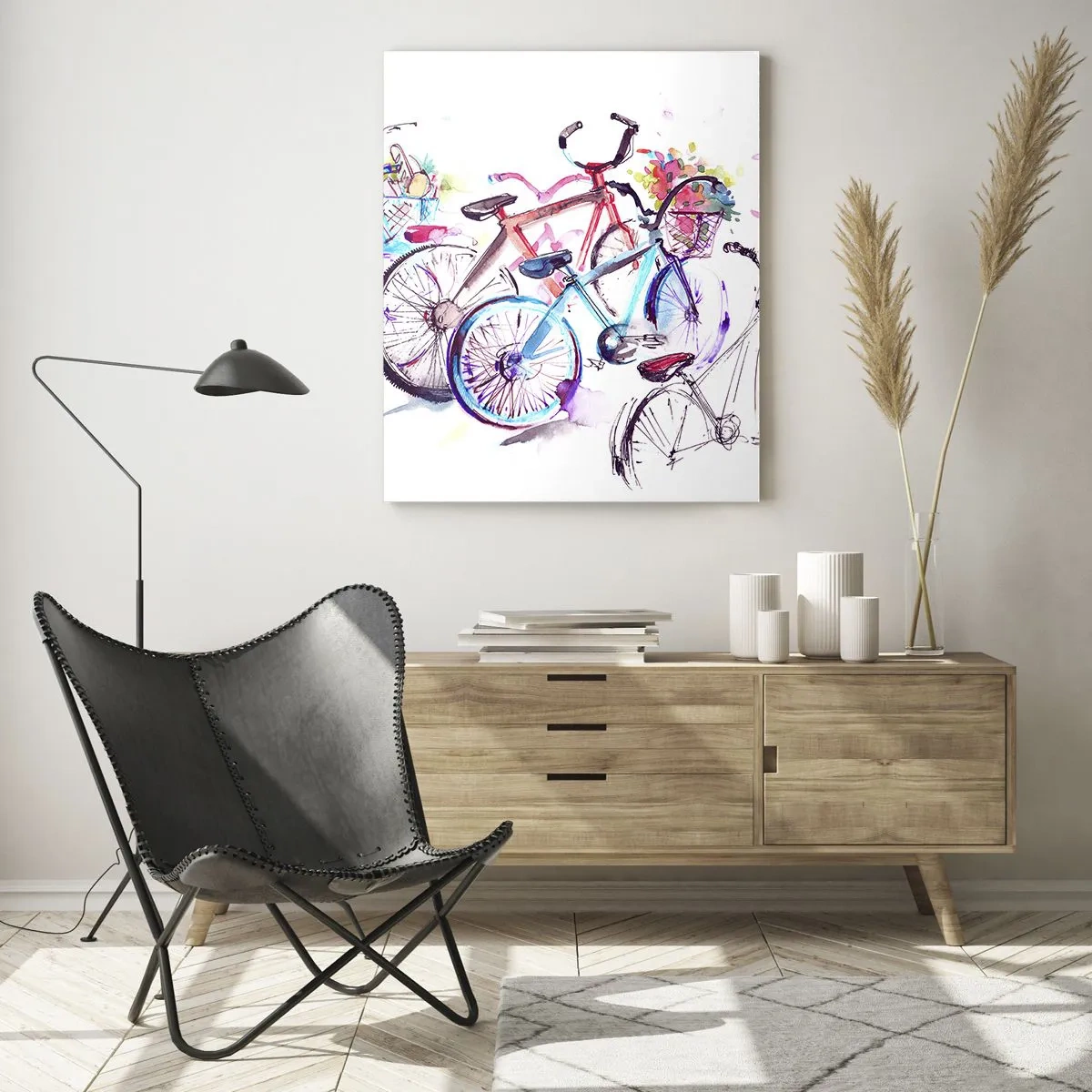 Billede på glas - Antimoto klubmøde - 50x70 cm