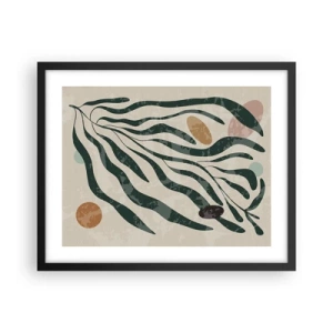 Plakat i sort ramme - Blandt det grønne - 50x40 cm