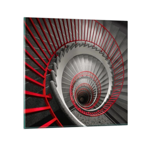 Billede på glas - Arkitektoniske lege - 50x50 cm