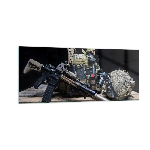 Billede på glas - Hvil! - 100x40 cm