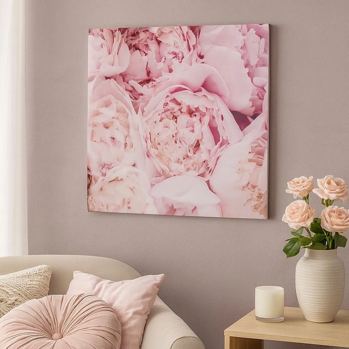 Lærredstryk - Billede på lærred - Hyggeligt og velduftende - 30x30 cm