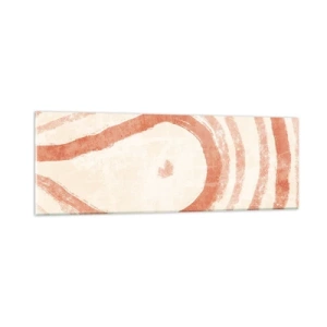 Billede på glas - Koralcirkler - komposition - 90x30 cm