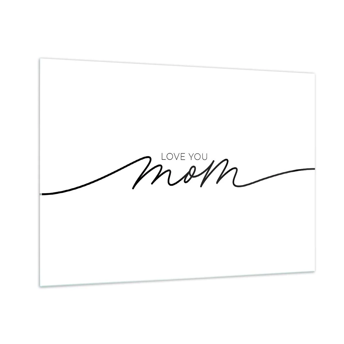 Billede på glas - Stor følelse - 100x70 cm