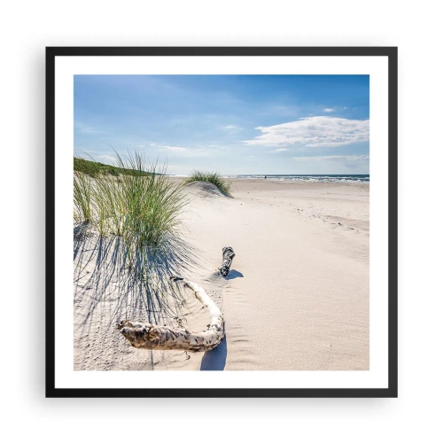 Plakat i sort ramme - Den smukkeste? Baltisk - 60x60 cm
