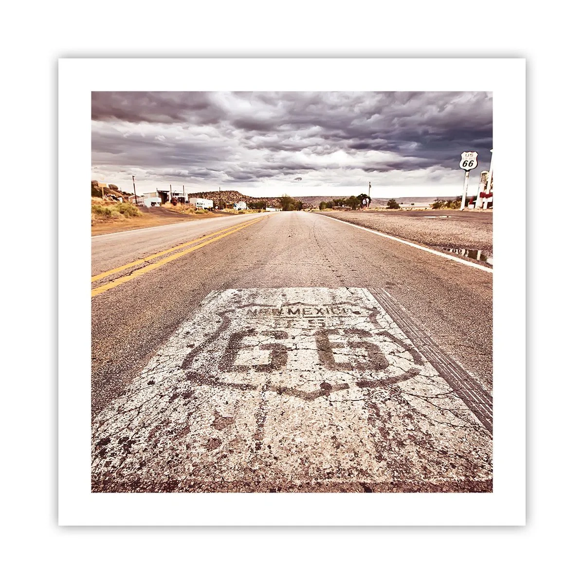 Plakat - Mother Road - amerikansk legende - 50x50 cm