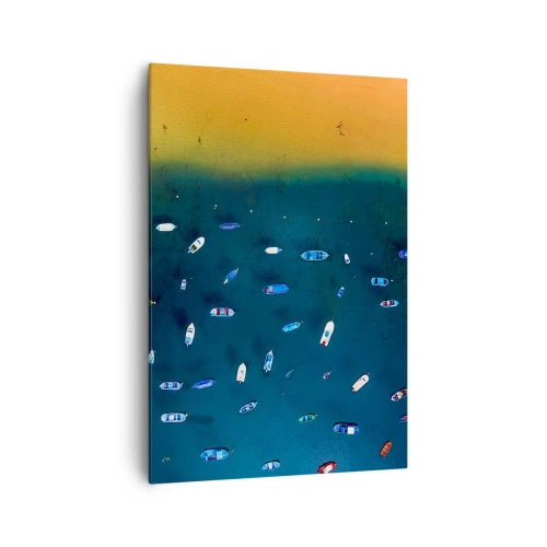 Lærredstryk - Billede på lærred - En ferieleg - 70x100 cm